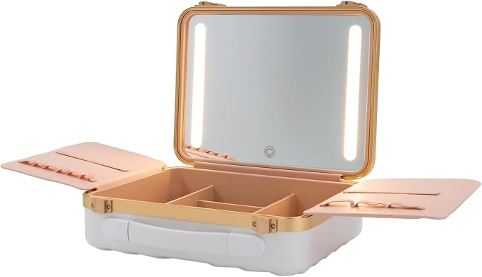 Portable Makeup Box, 11.42 * 3.54 * 8.66 In Travel Makeup Train Cases Cosmetic - Image 4