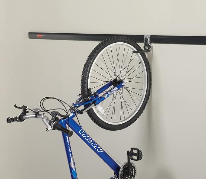 Rubbermaid FastTrack Garage Organization System Vertical Bike Hook Black Holds - Image 8
