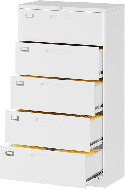 Lateral File Cabinet with 5 Drawers by Fesbos