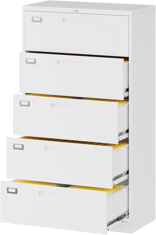 Lateral File Cabinet with 5 Drawers by Fesbos