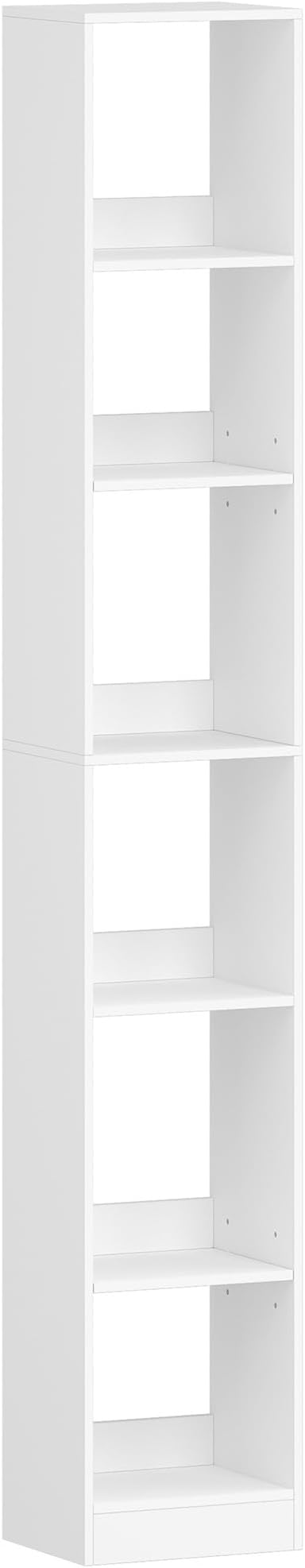 Hzuaneri Bookcase, Tall Narrow Bookshelf, Open Display Storage Shelf | Skinny - Image 9