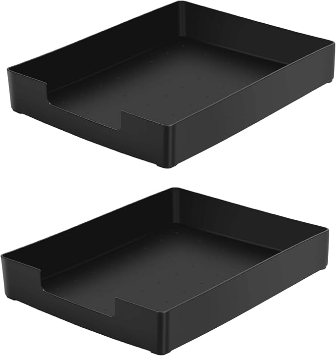 Letter-Size Tray, A4 Stackable Plastic Paper Tray by RHONZHAO