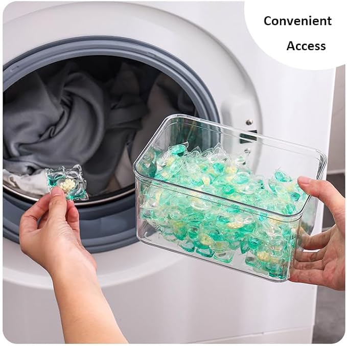 4 Pack Large Laundry Pods Container Laundry Room Organization Containers - Image 5