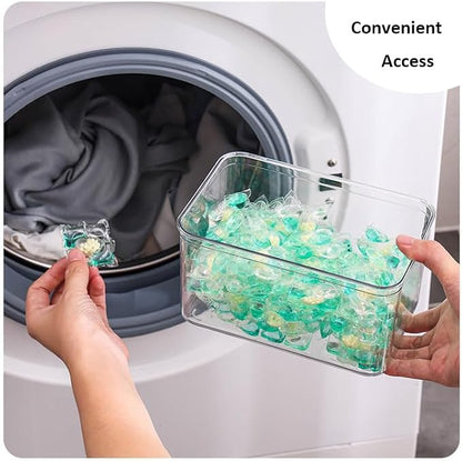 4 Pack Large Laundry Pods Container Laundry Room Organization Containers - Image 5