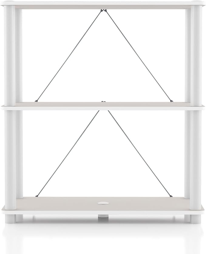 HOMES: INSIDE + OUT Apexa Modern 3-Tier Wide Shelving Units, Collectibles - Image 11