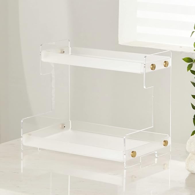 Bathroom Organizer Countertop, 2 Tier Bathroom Counter Organizer Kitchen Spice - Image 6