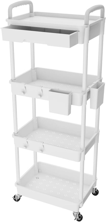 4 Tier Rolling Utility Cart by REBECAT