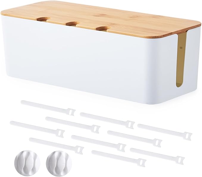 Cable Management Box, Cord Cable Organizer Box by S310