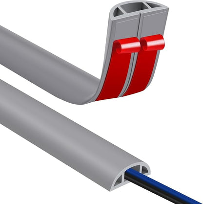 Floor Cord Covers for Wires 12FT Cable Hider Wire Cover Self Adhesive Cord by JAHOMFAI