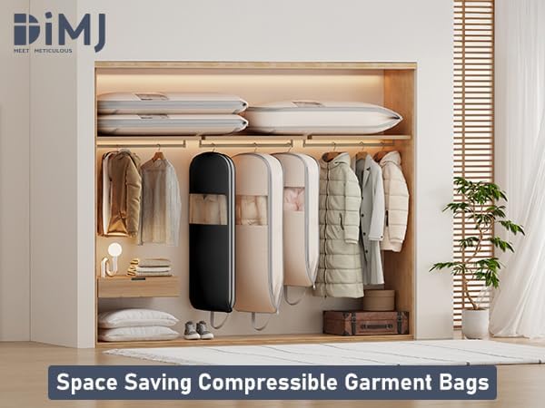 DIMJ 2 Pack 43" Space Saving Garment Bags - Image 5