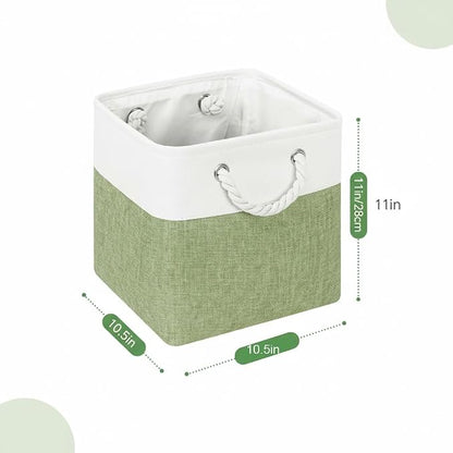 Cube Storage Bins, Collapsible Fabric Storage Cubes Bins, 11 Inch Cube Storage - Image 3
