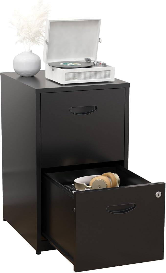 2 Drawer File Cabinet, Metal Two Drawer Vertical File Cabinets - Image 9