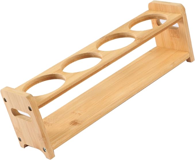 TOPINCN Rack Organizer, Storage Holder Seasoning Storage 4 Holes Shelf - Image 6