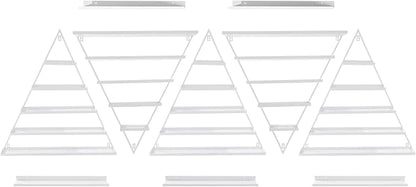 Elegant Wall Mounted Nail Polish Storage Rack Set of 10 Triangular Cosmetic - Image 6