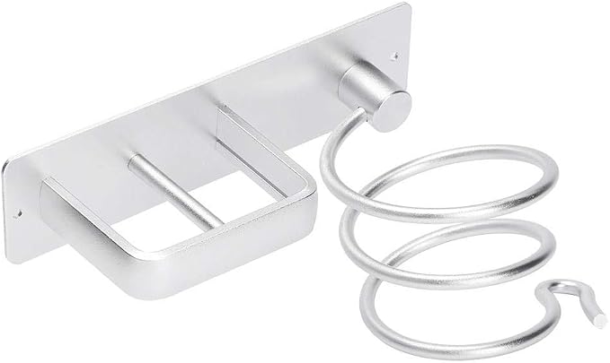 Aluminum Wall Mount Hair Care Hot Styling Tool Storage Organizer Shower Caddy - Image 6