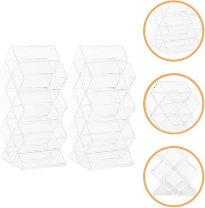 Luxshiny 2Pcs Clear Acrylic Lipstick Organizer - Image 8