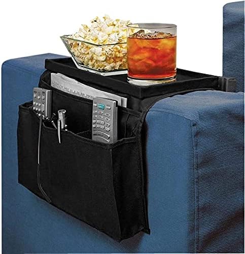 Non-Slip Armchair Caddy with Cup Holder Arm Rest Organizer TV Remote Control - Image 5