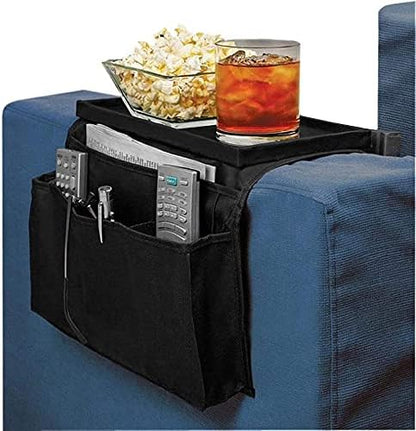 Non-Slip Armchair Caddy with Cup Holder Arm Rest Organizer TV Remote Control - Image 5