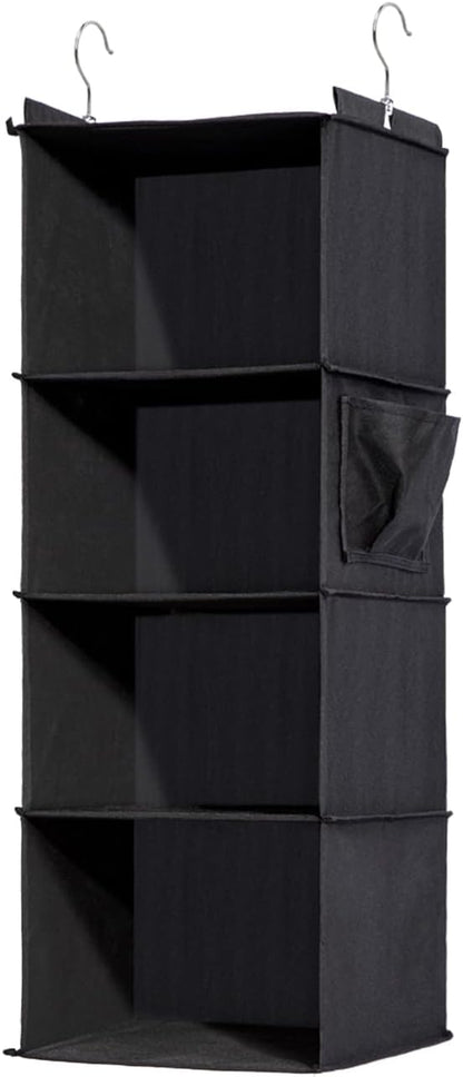 4-Shelf Hanging Closet Organizer and Storage, Collapsible Hanging Shelves by WelcometoYRCBEHFU