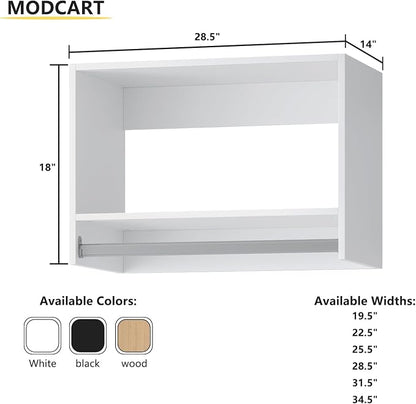 Tall Hanging Closet Unit, Modular Closet System, Wood Closet System Organizer - Image 6