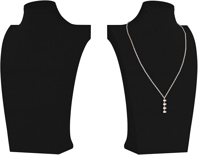 Necklace Bust Display Stand, Necklace Holder, Pendant Chain Necklace Organizer by KunGe