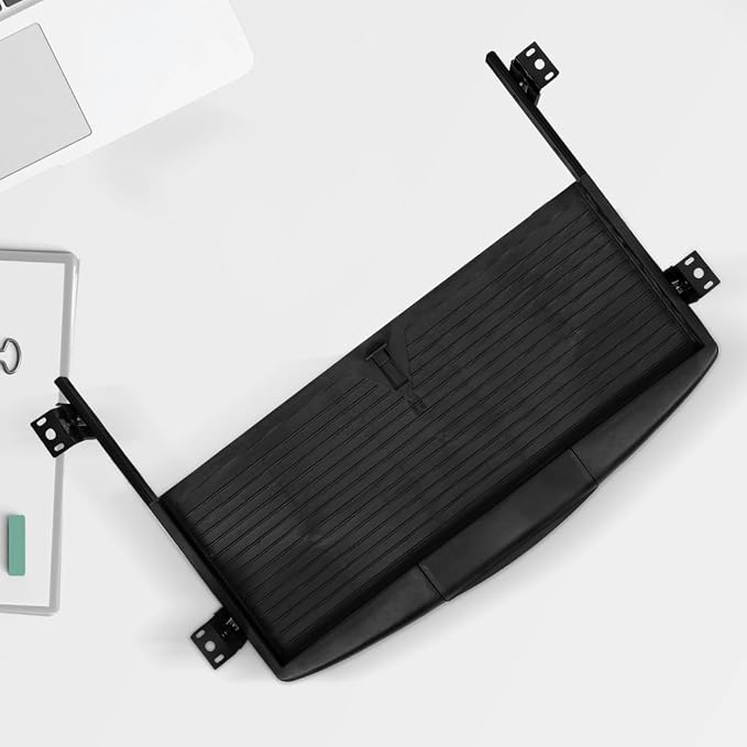 SEWACC Under Desk Keyboard Tray Slide Out Platform Ergonomic Keyboard Drawer - Image 9