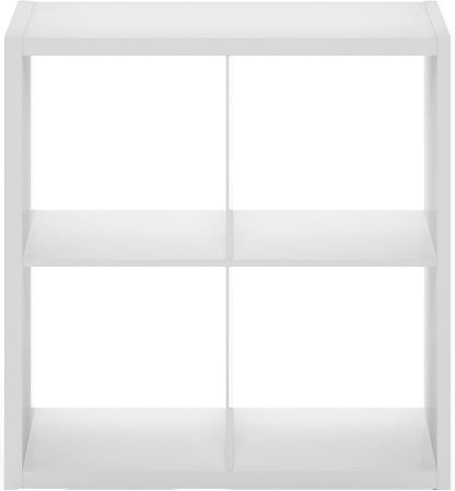 Furinno Cubicle Book Shelf, 4-Cube Bookshelf, Extra Thick Frame Reversible - Image 10