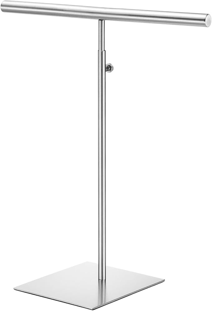 uxcell Necklace Display Stand Adjustable Height Jewelry Rack T Bar Tabletop by uxcell