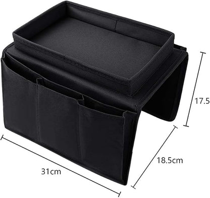 Non-Slip Armchair Caddy with Cup Holder Arm Rest Organizer TV Remote Control - Image 3