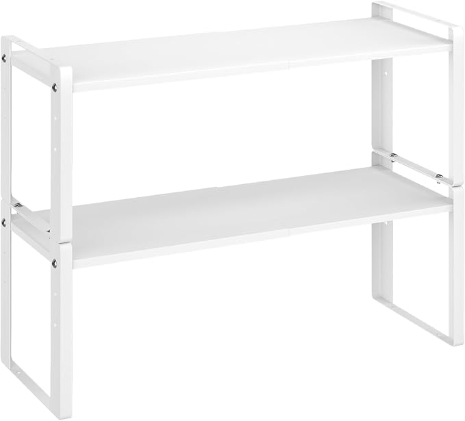 2 Pack Expandable Cabinet Organizer Shelves, 88lbs High Weight Capacity by Unknown