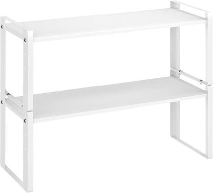 2 Pack Expandable Cabinet Organizer Shelves, 88lbs High Weight Capacity by Unknown
