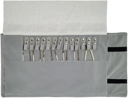 Velet Travel Jewelry Case Roll Bag Organizer - Image 8
