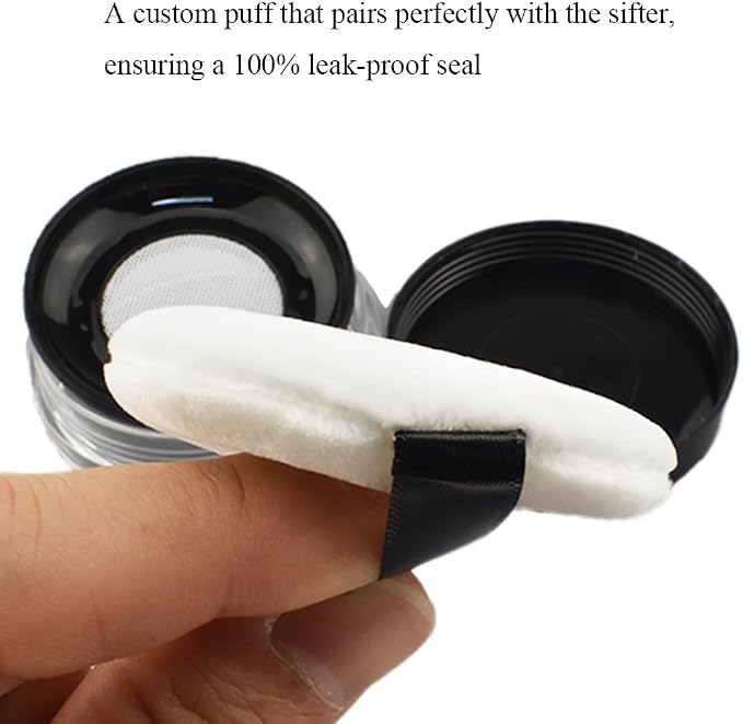 HAHIYO Empty Travel Compact Case Makeup Cosmetic Jar Refillable Powder Box No - Image 5