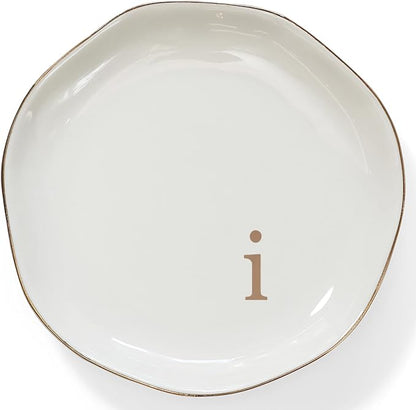 HOME SMILE Initials Ring Dish Jewery Tray by HOMESMILE