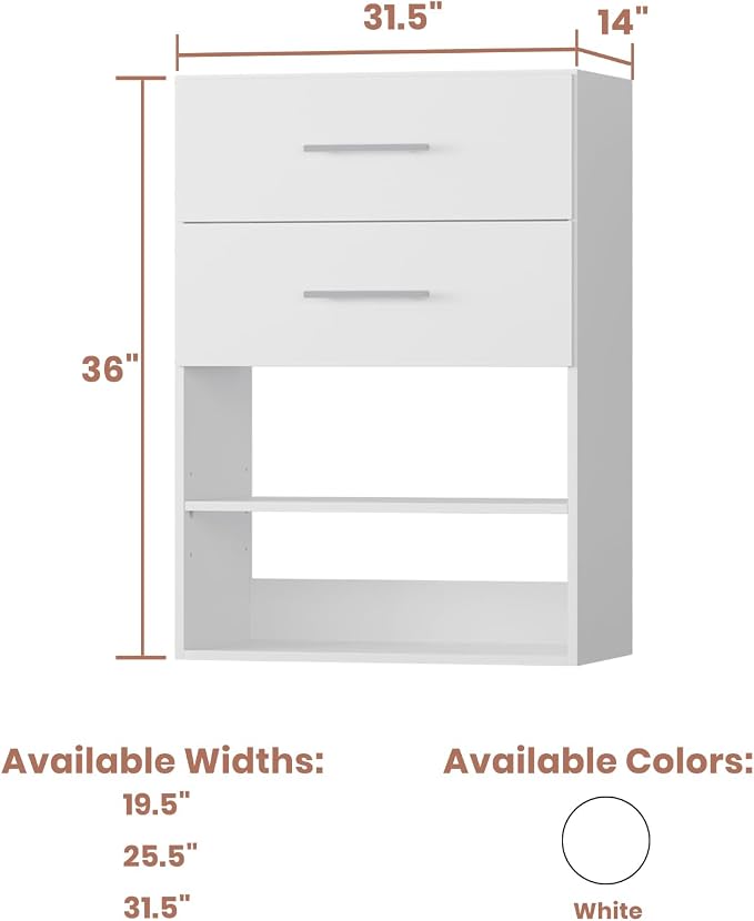 Modular Wood Closet System Tower - Image 2