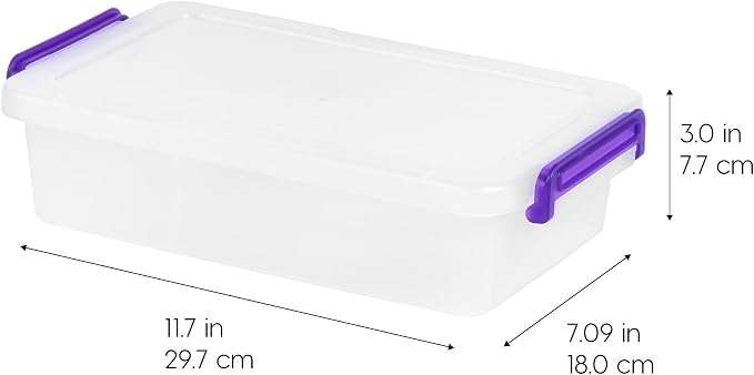 IRIS USA 3 Qt. Plastic Craft Storage Container Bins - Image 5