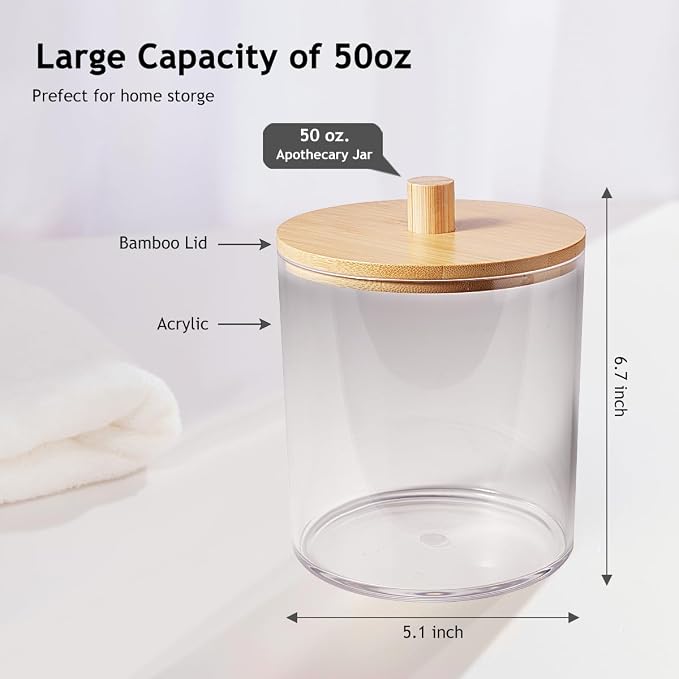 SheeChung 1 Pack 50 Oz Large Apothecary Jar - Image 4