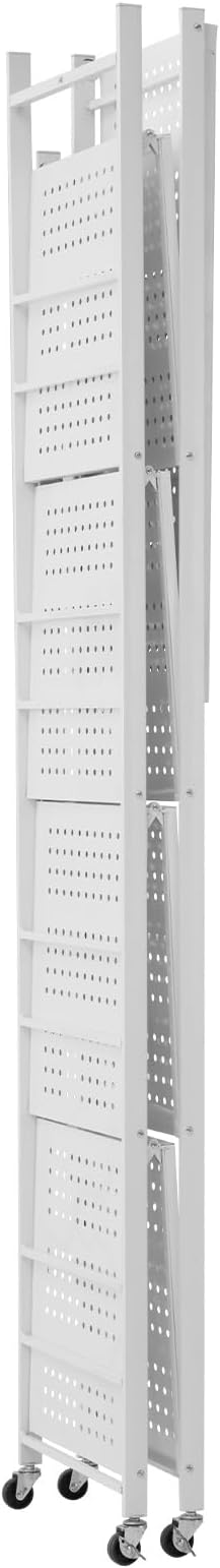 VEVOR 5-Tier Foldable Storage Shelf, 32W x 14D x 72H Inch Folding Metal Rack - Image 11