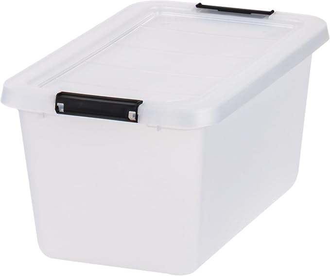 IRIS USA 6-Pack Clip Box with Latching Lids, 13 Quart Craft Storage Bins - Image 8