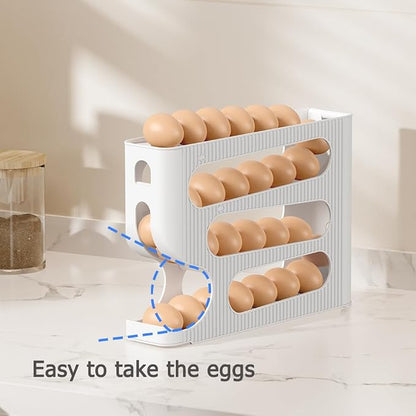 Egg Holder for Fridge, Automatic Rolling Egg Dispenser for Refrigerator - Image 6