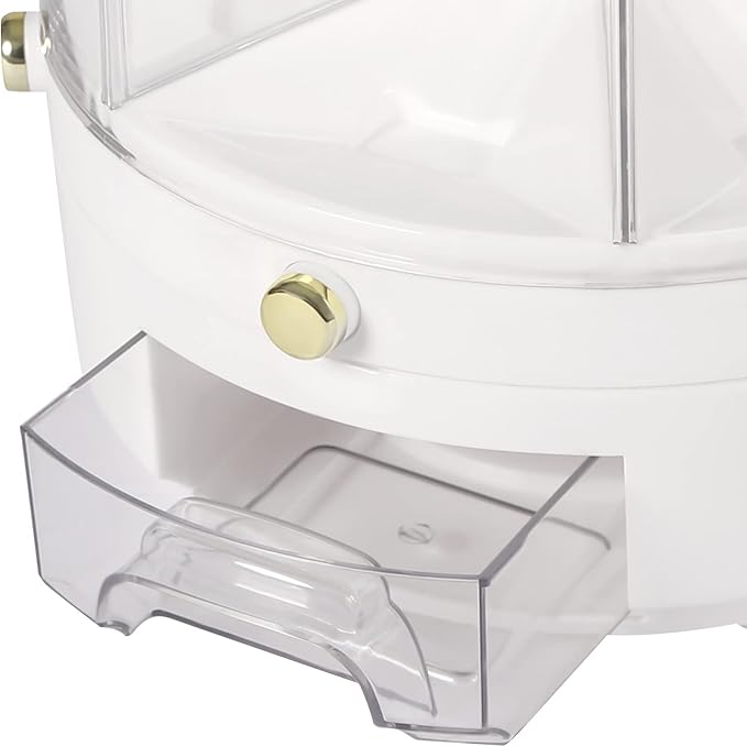 Cereal Dispenser Countertop 360° Rotating Grain Storage Container 13.2 Lbs Rice - Image 7