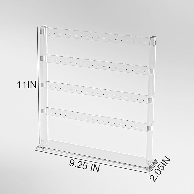 Coward Acrylic Earring Holder Stand, Tabletop Earring Jewelry Easel Display - Image 6