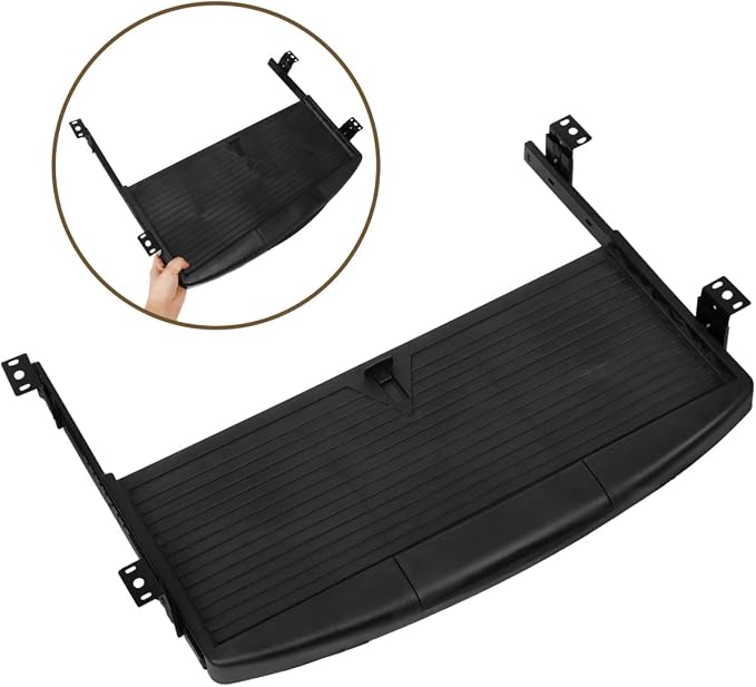 Under Desk Keyboard Tray with Adjustable Height, Ergonomic Slide-Out Keyboard - Image 6