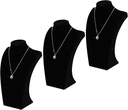 Coward 3Pcs Necklace Bust Stand Rack by FocusOnJewelryDisplay15yrs