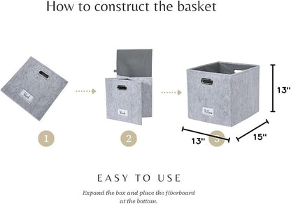 DECOMOMO Felt Storage Bins 13x15x13 Storage Cube Bins - Image 10