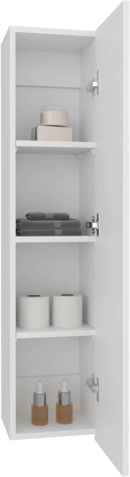 Tuhome Tall Wall Cabinet, 43.3" High Slim One Door Storage by TUHOME