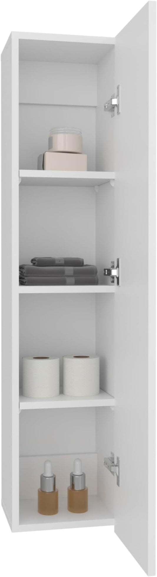 Tuhome Tall Wall Cabinet, 43.3" High Slim One Door Storage by TUHOME