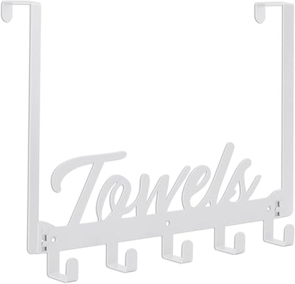 Azmoncy Over The Door Hooks, Towel Rack by Azmoncy
