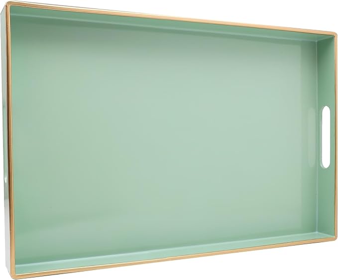 Spsyrine Green Decorative Serving Tray by Spsyrine