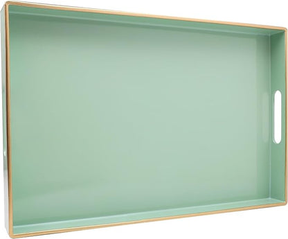 Spsyrine Green Decorative Serving Tray by Spsyrine